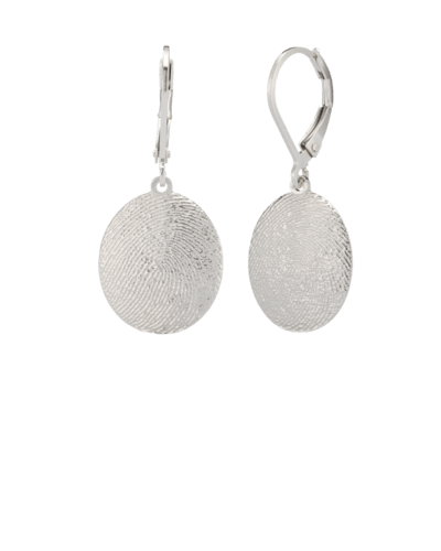 Earrings Print 14k White Gold Keepsake